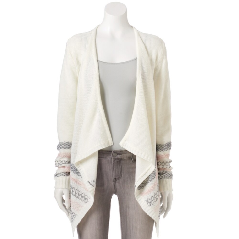Cloud chaser jacquard cardigan